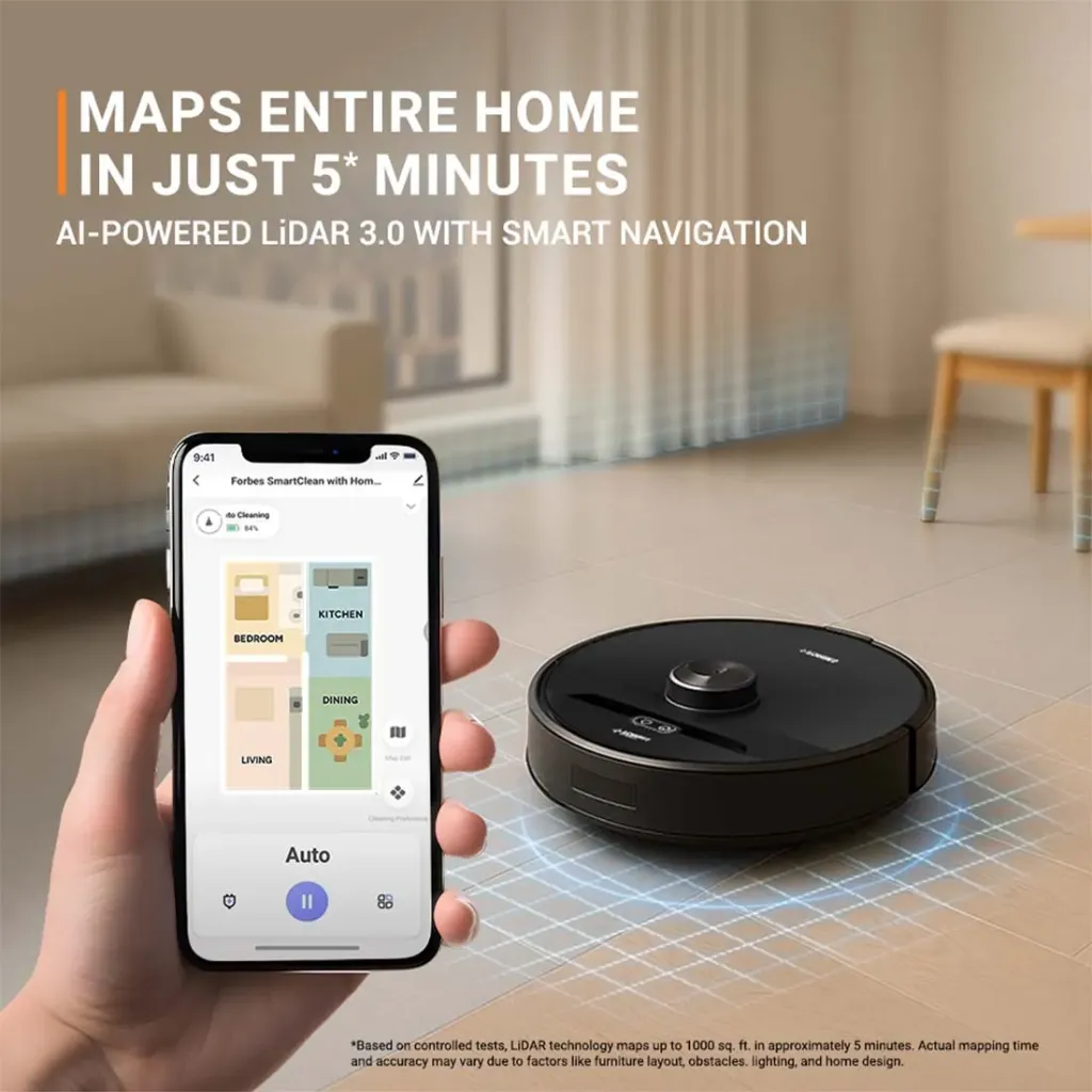Eureka Forbes Smartclean with Home Mapping Pro S2 Robotic Vacuum Cleaner